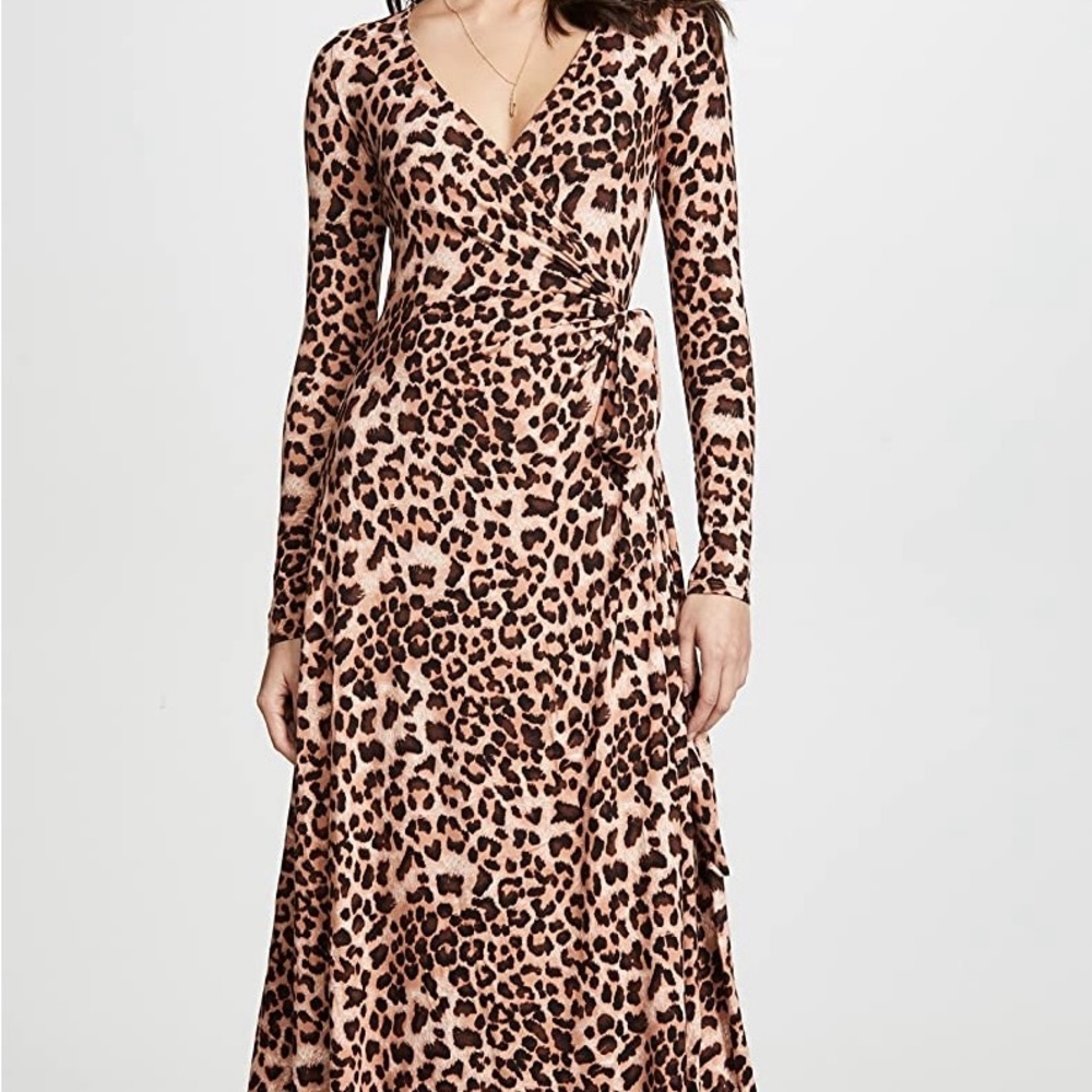 Rachel Pally Leopard Wrap Dress Size XS